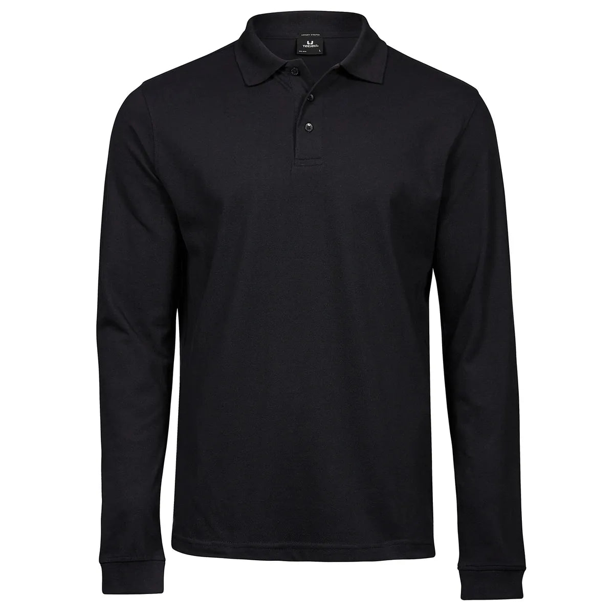 Luxury stretch long sleeve polo (1406)
