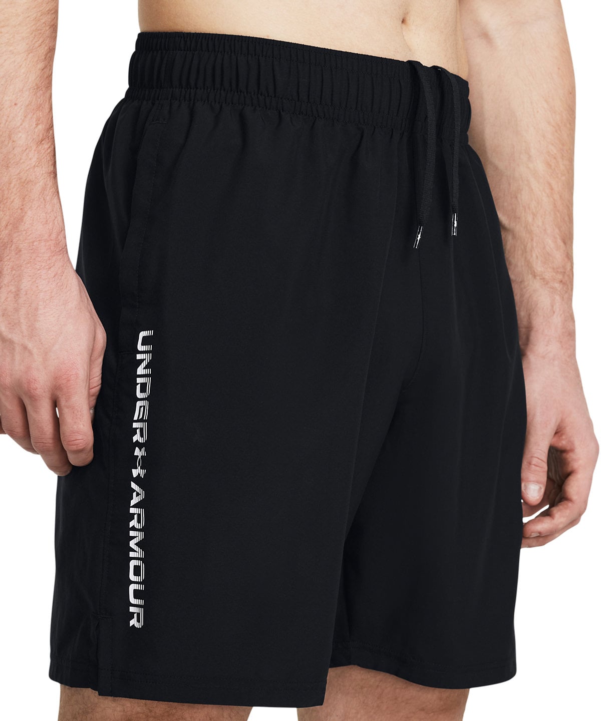 Tech woven wordmark shorts