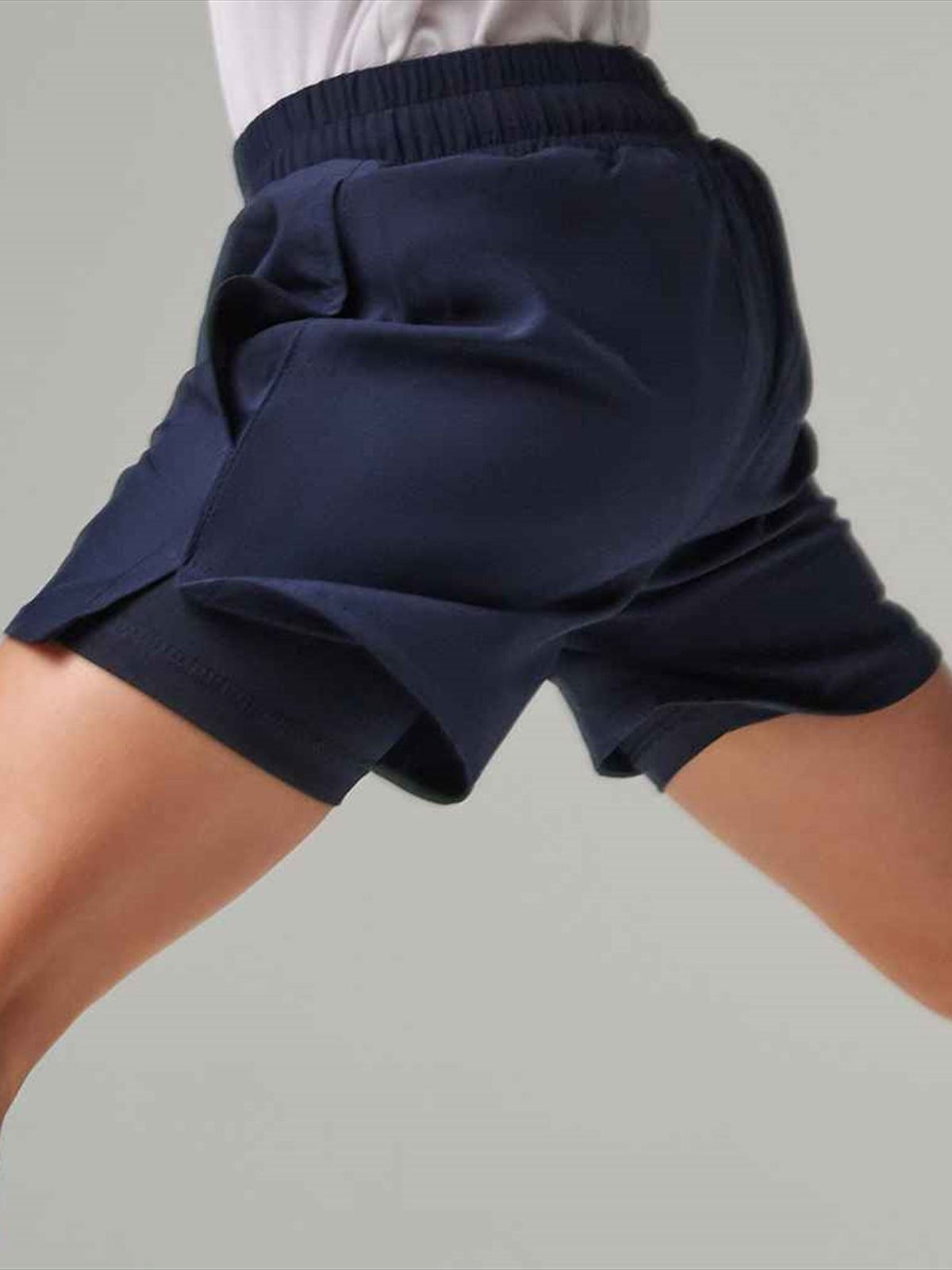 Kids double-layer sports shorts