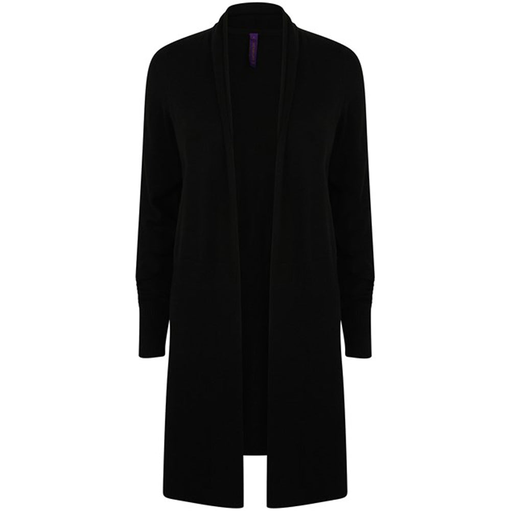 Women's longline open cardigan