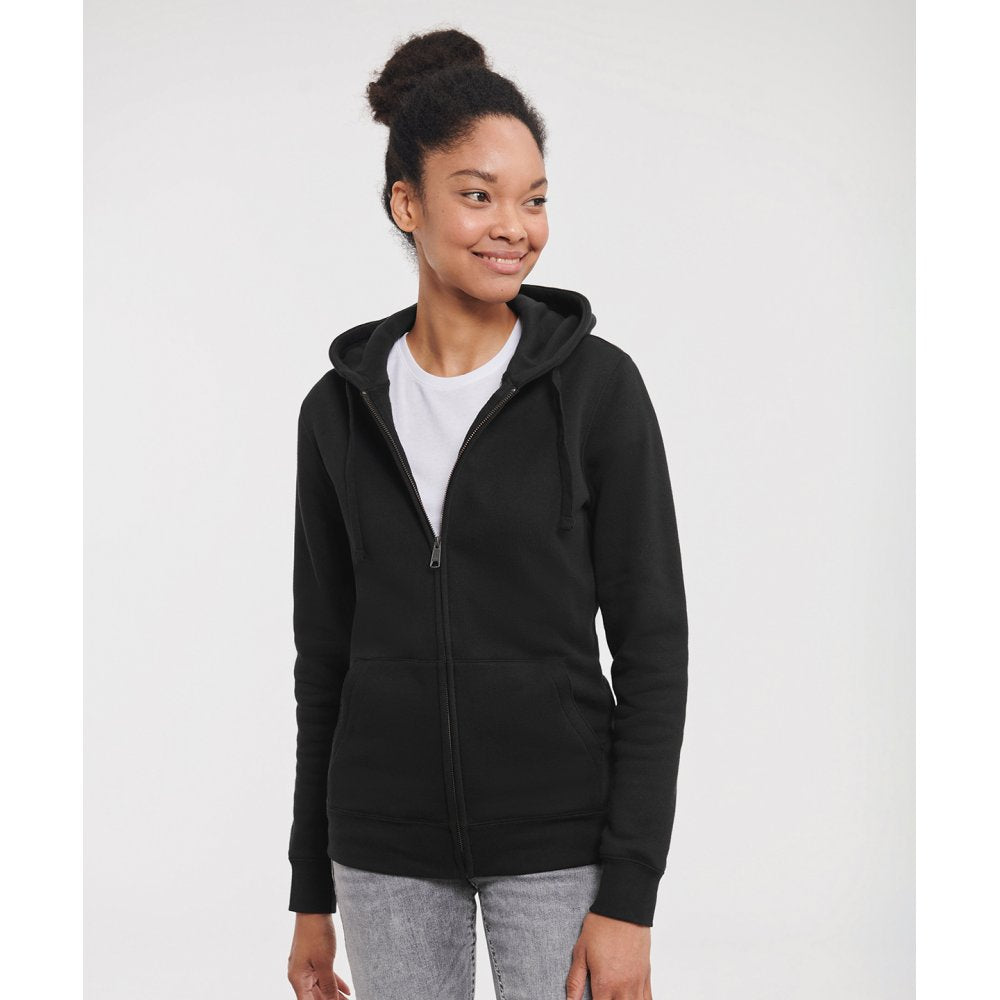 Women's authentic zipped hooded sweatshirt