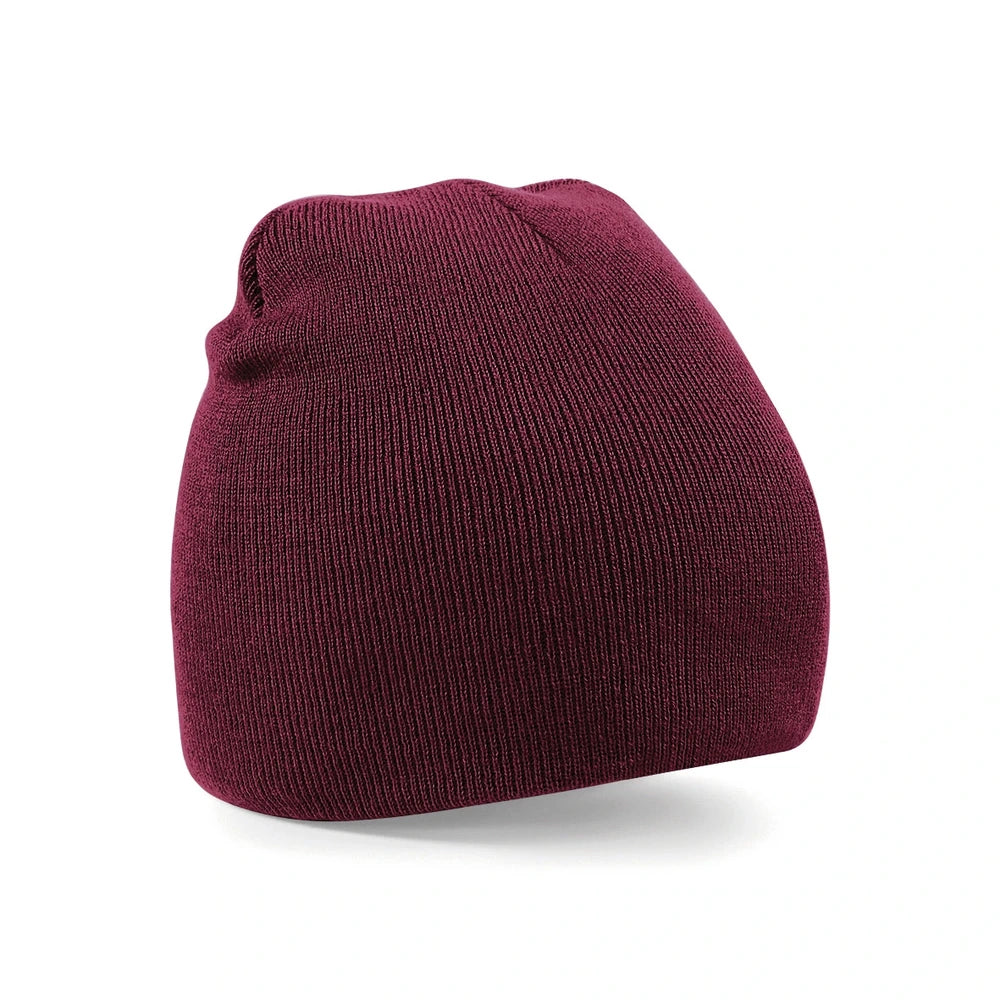 Two-tone pull-on beanie