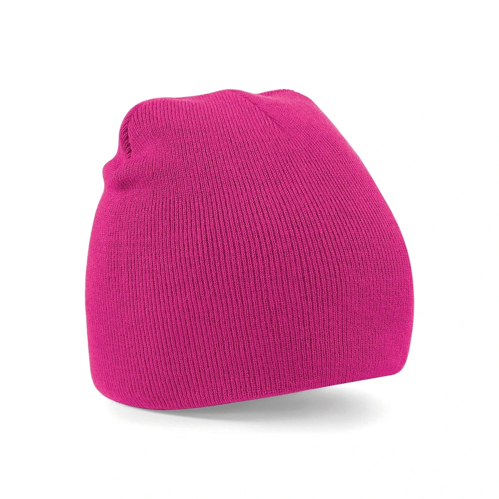 Two-tone pull-on beanie