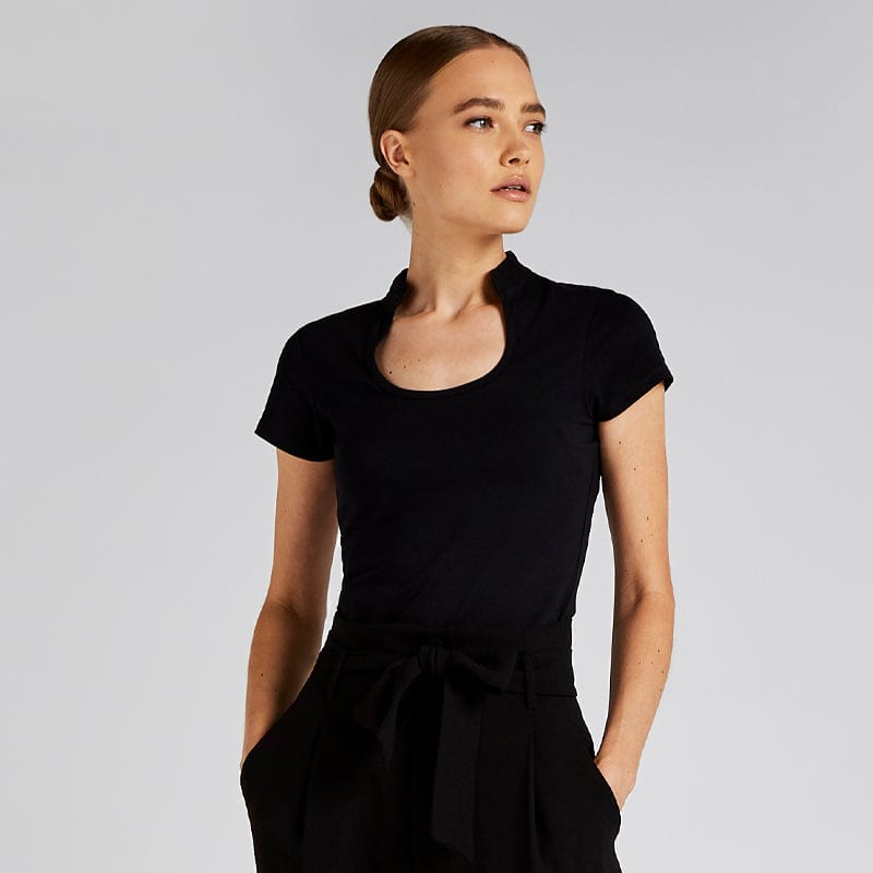Women's corporate top keyhole neck (regular fit)