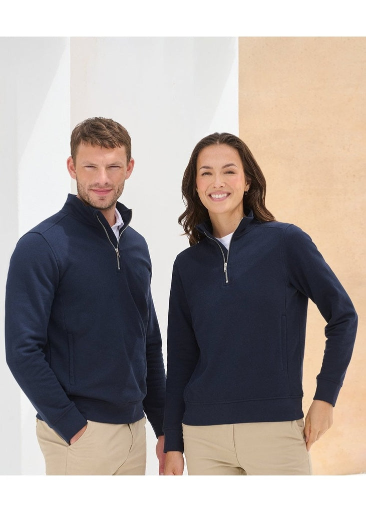 Unisex sustainable ¼-zip sweatshirt