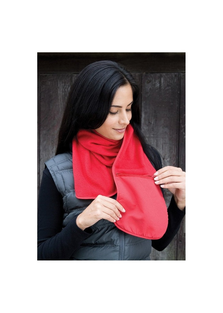 Polartherm™ fleece scarf with zip pocket