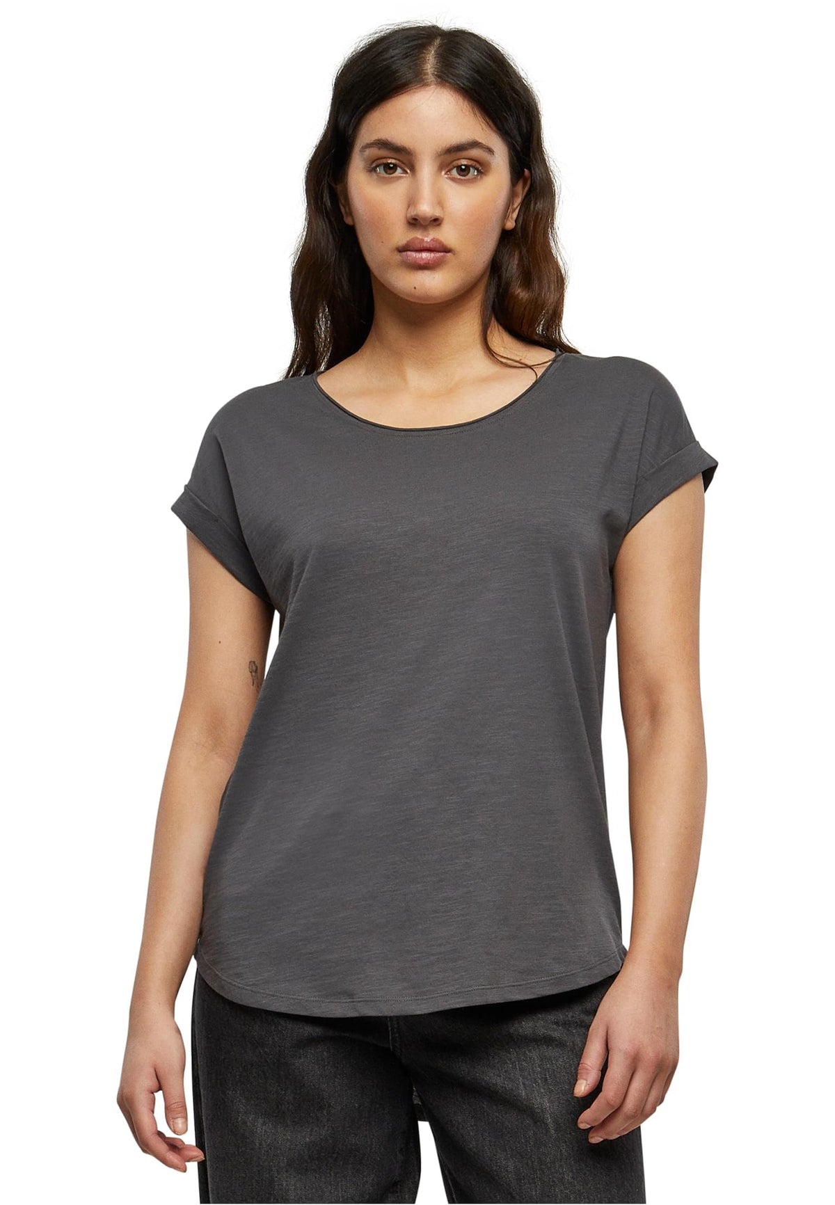 Women's long slub tee
