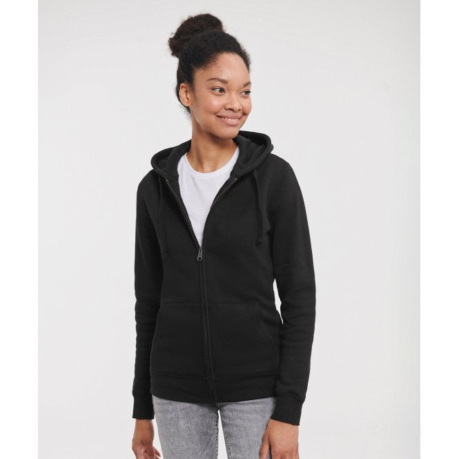 Women's authentic zipped hooded sweatshirt