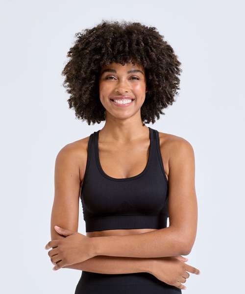 Tridri® seamless "3D fit" multi-sport sculpt solid colour bra