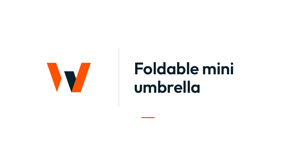 Foldable mini umbrella