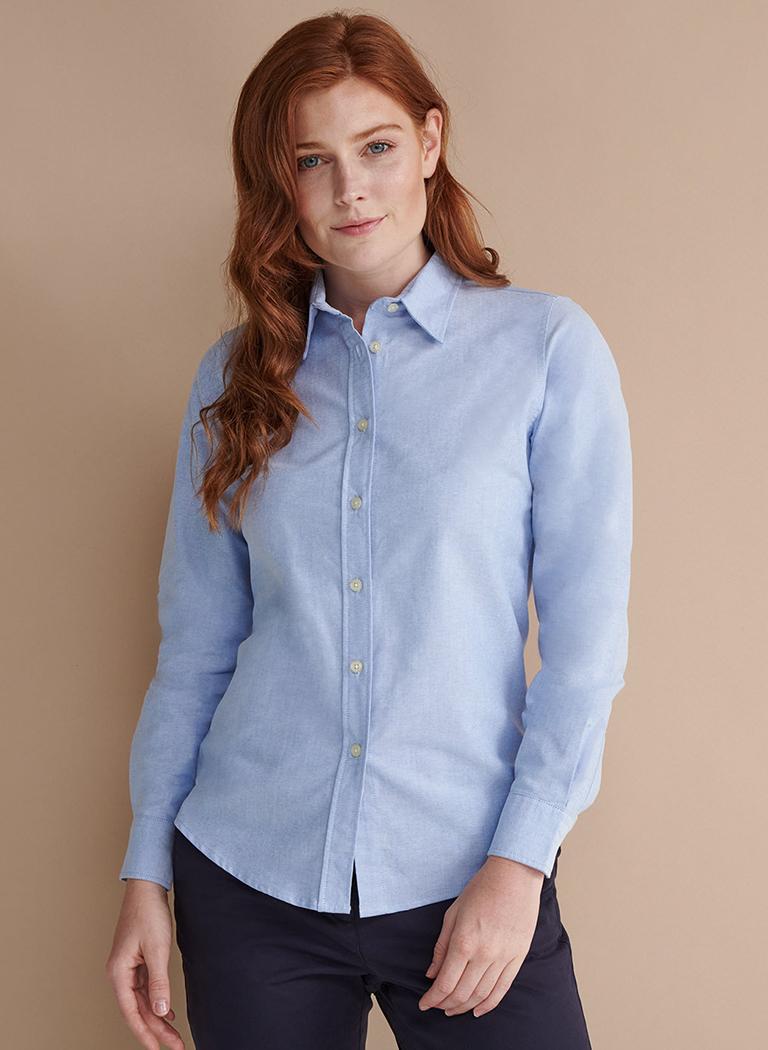Women's classic long sleeve Oxford shirt