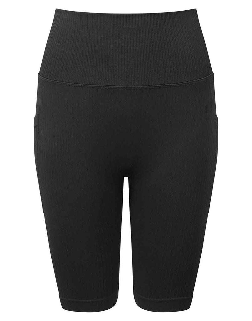 Women's TriDri® ribbed seamless "3D fit" cycle shorts