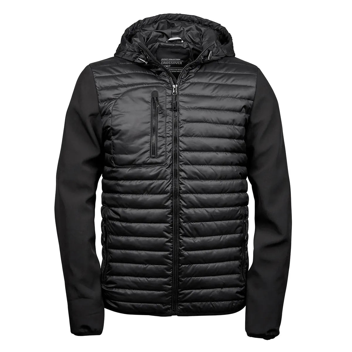 Hooded crossover jacket (9628)