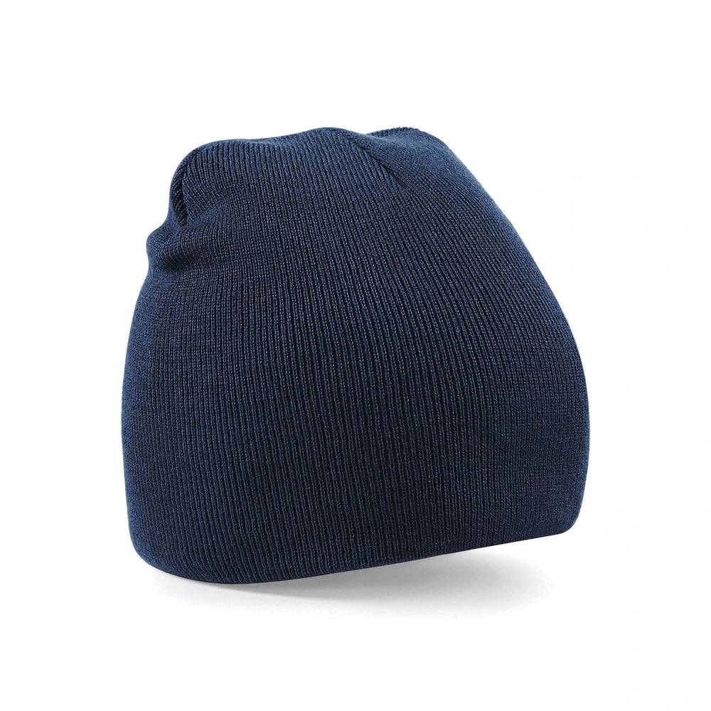 Two-tone pull-on beanie