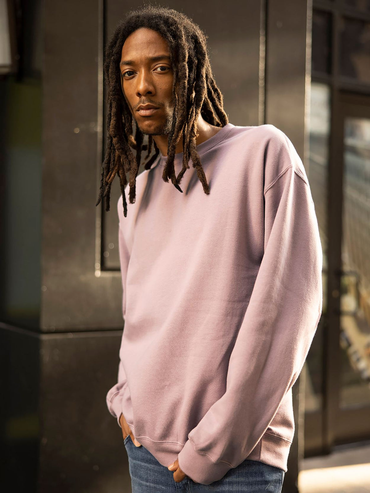 Softstyle™ midweight fleece adult crew neck