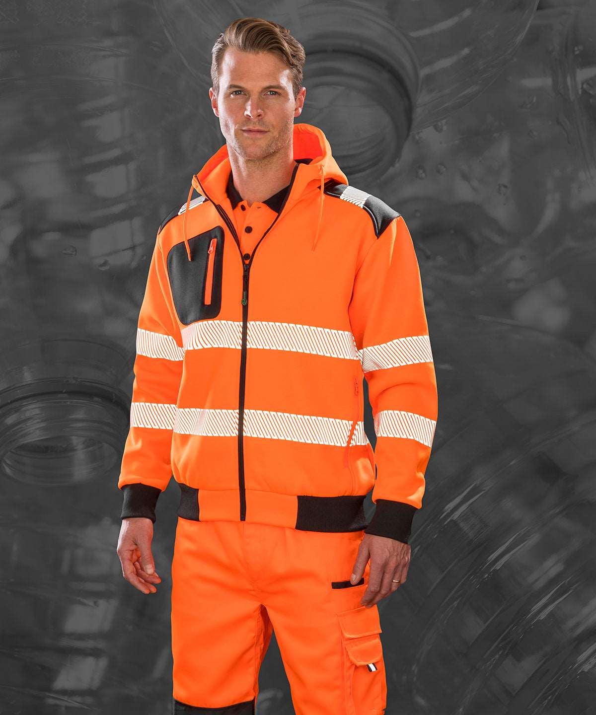 Zipped Safety Hoody