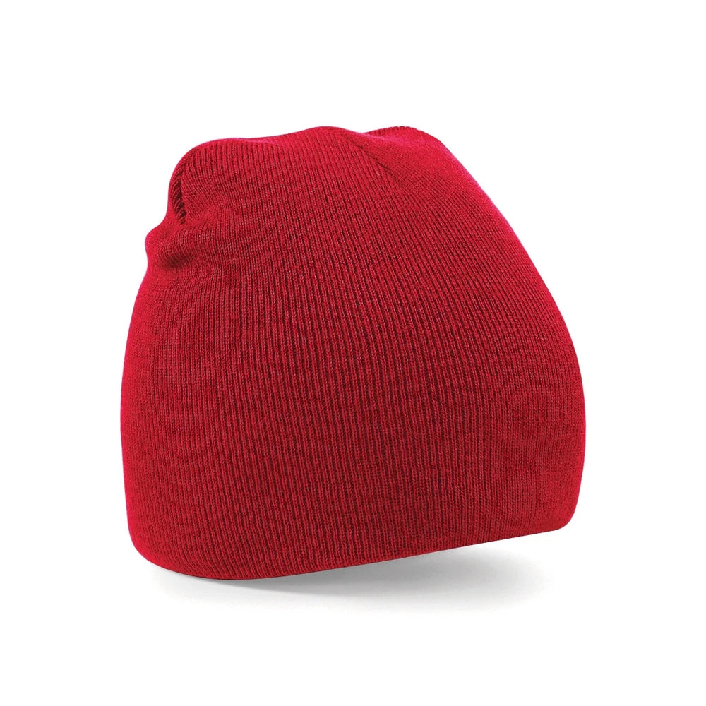 Two-tone pull-on beanie