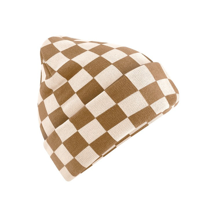 Checkerboard beanie