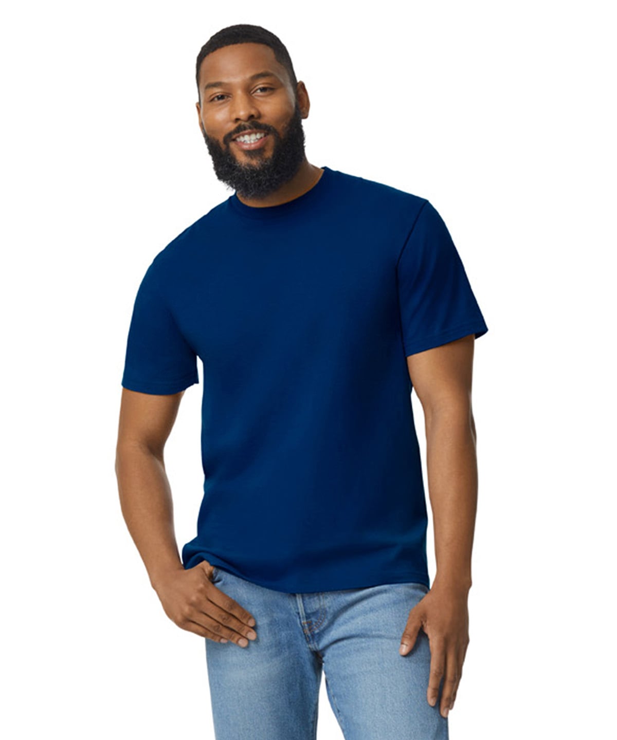 Softstyle™ midweight adult no-label enzyme wash t-shirt