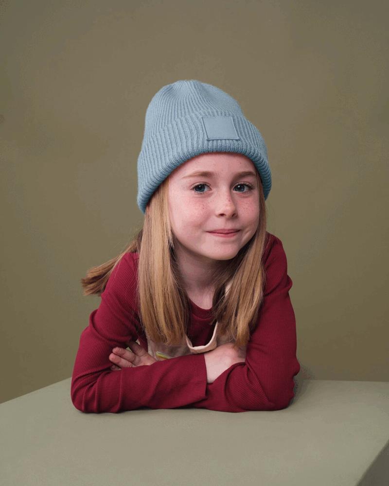 Kids Cuff Tonal Patch Beanie