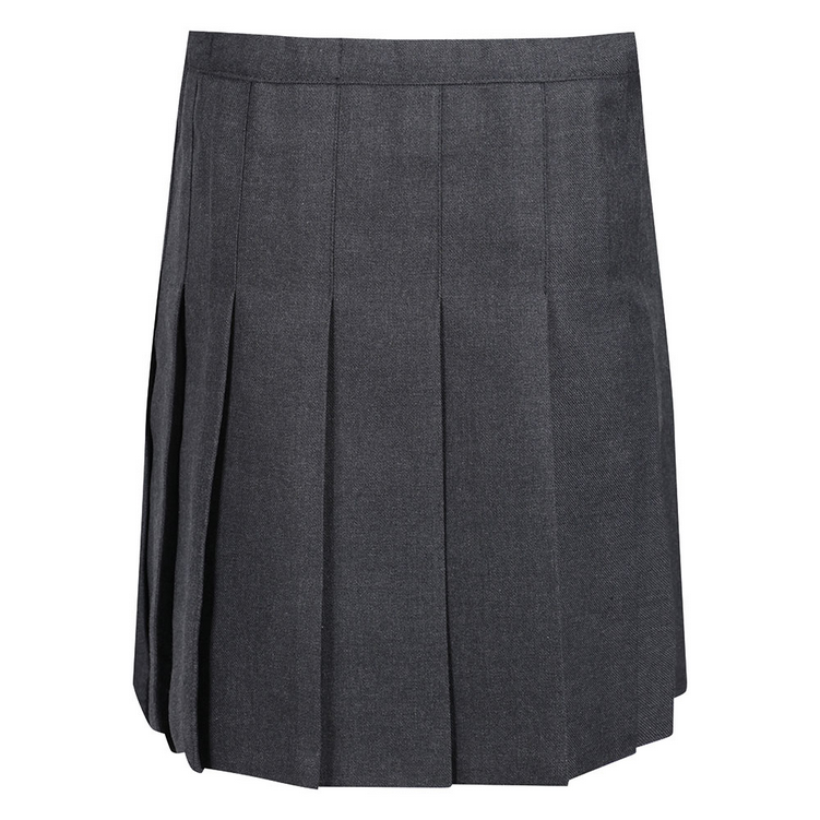 Zeco Grey Junior Stitch Down Pleated Skirt (GS3505)