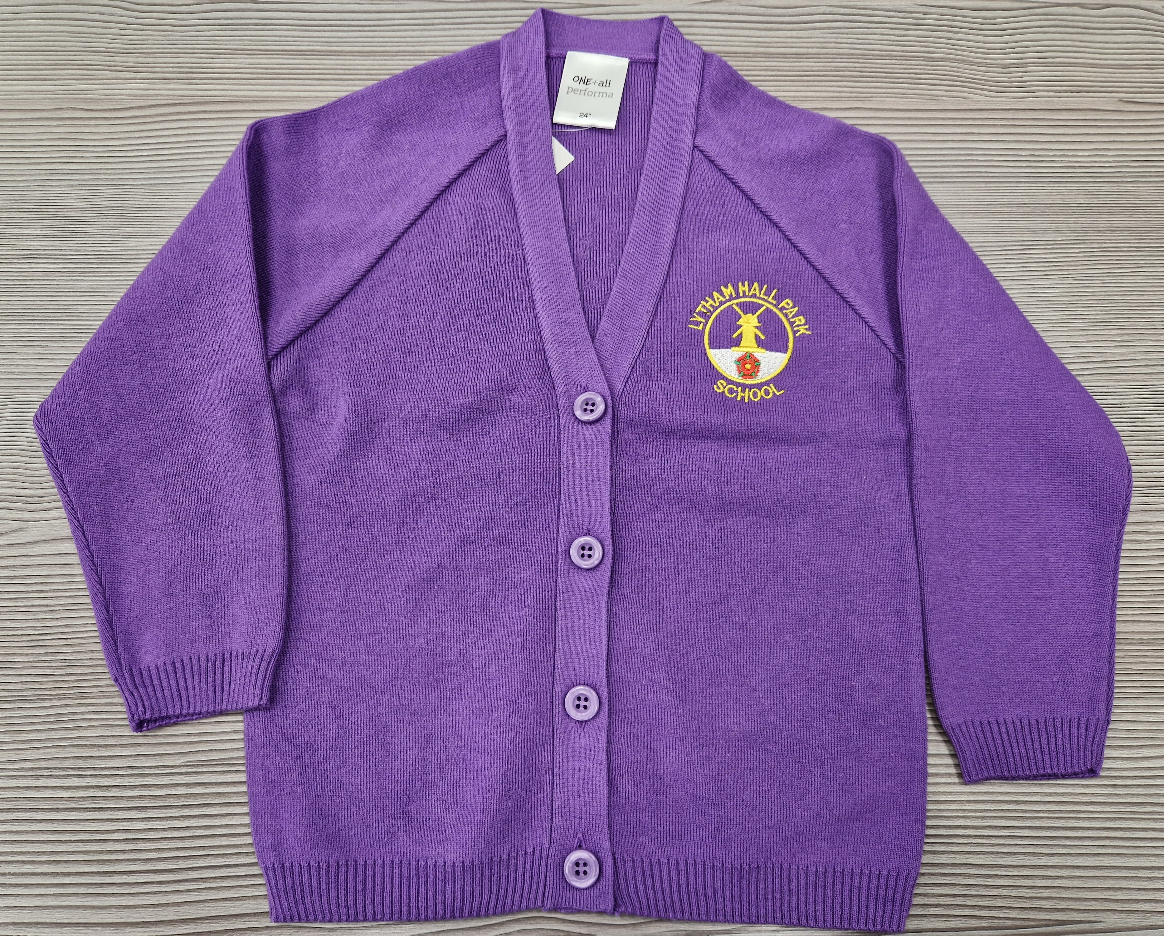 Lytham Hall Primary Knitted Cardigan (Embroidered) - P50