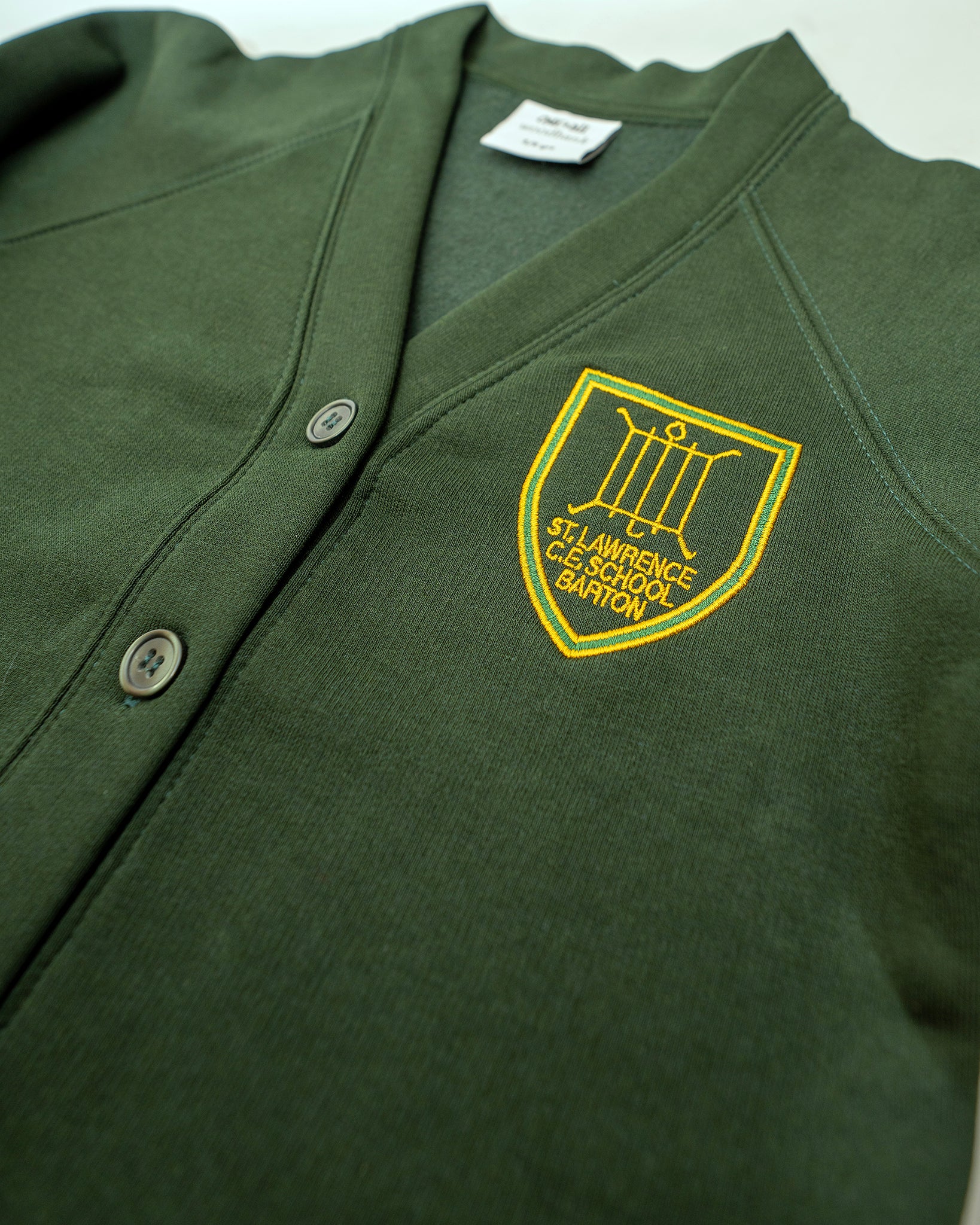 Barton S.L. Primary Cardigan - Bottle (Embroidered)