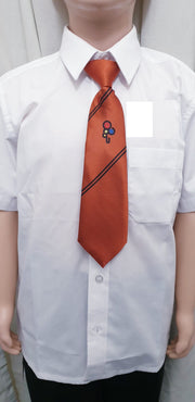 Unity Orange Tie  Clip on