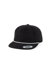 YP Classics unstructured corduroy cap with braided rope