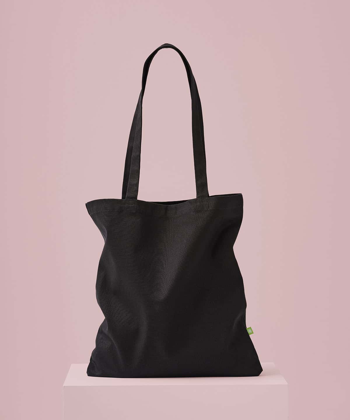 Premium organic canvas shopper long handle