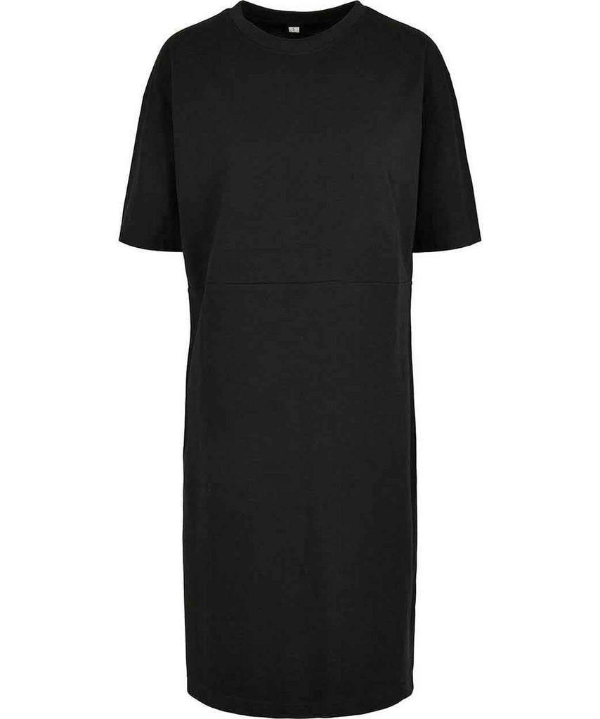 Women's organic oversized slit tee dress