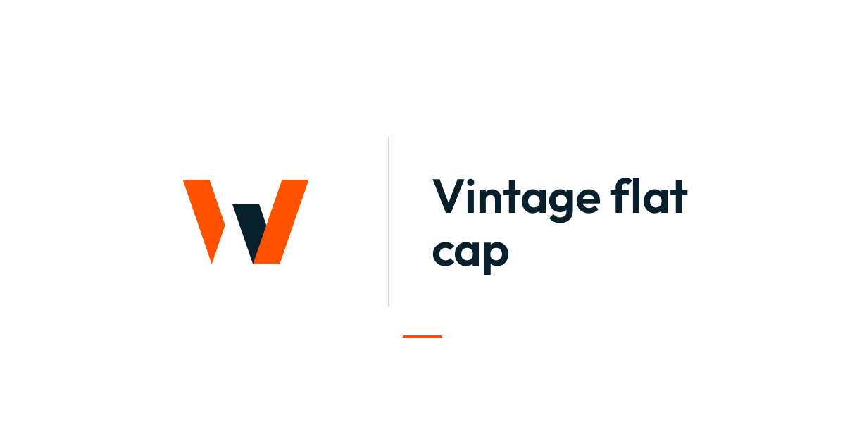 Vintage flat cap