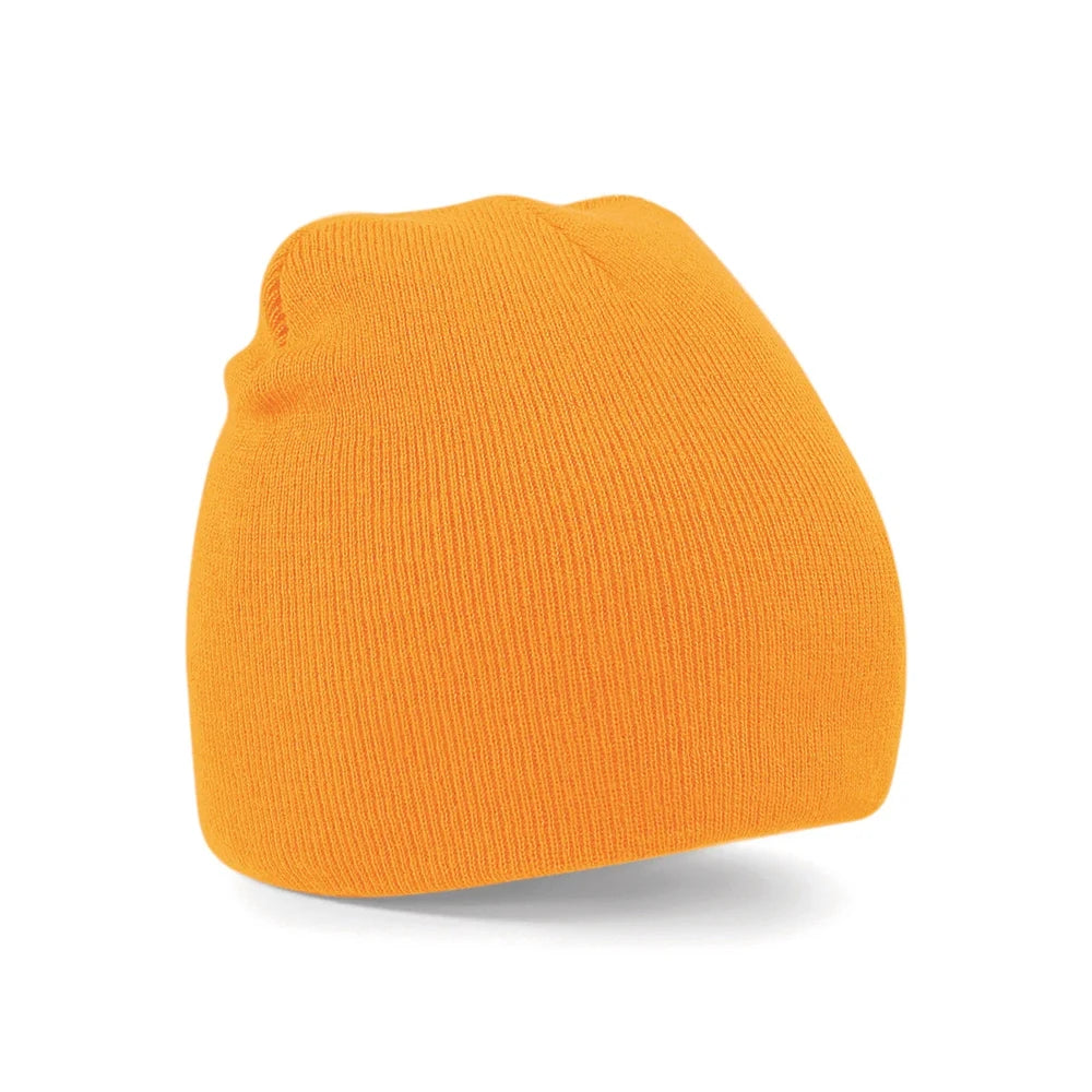 Two-tone pull-on beanie