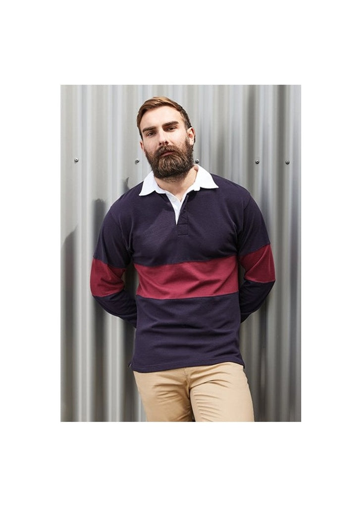 Panelled rugby shirt