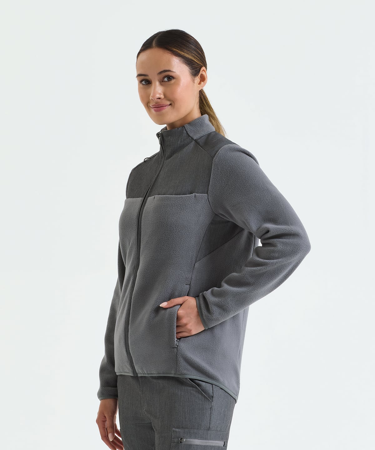 'Agility' women's panelled fleece jacket
