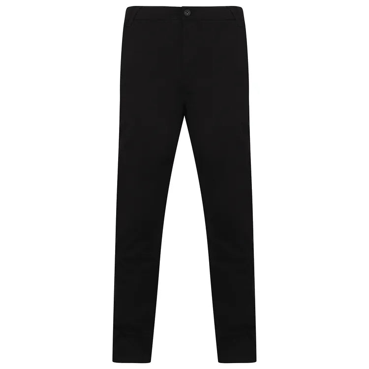 Stretch chinos with flex waistband
