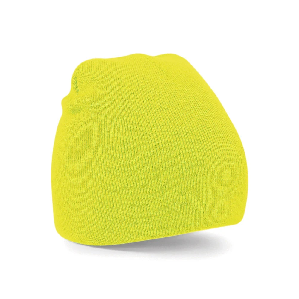 Two-tone pull-on beanie