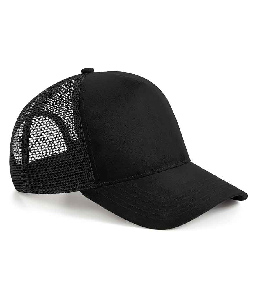 Suede snapback trucker