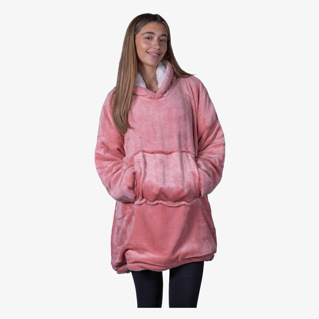 The Ribbon oversized cosy reversible sherpa hoodie
