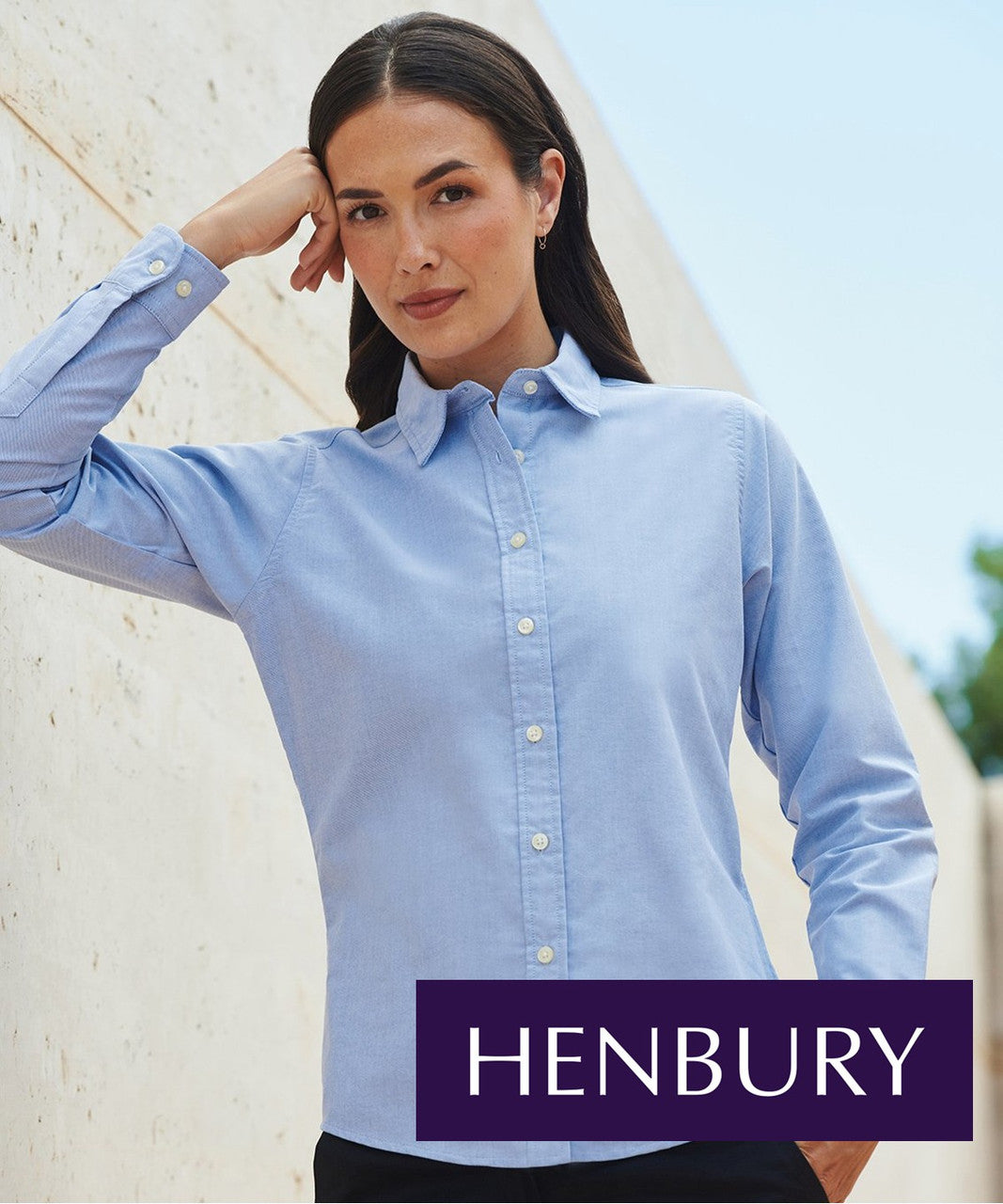 Women's classic long sleeve Oxford shirt