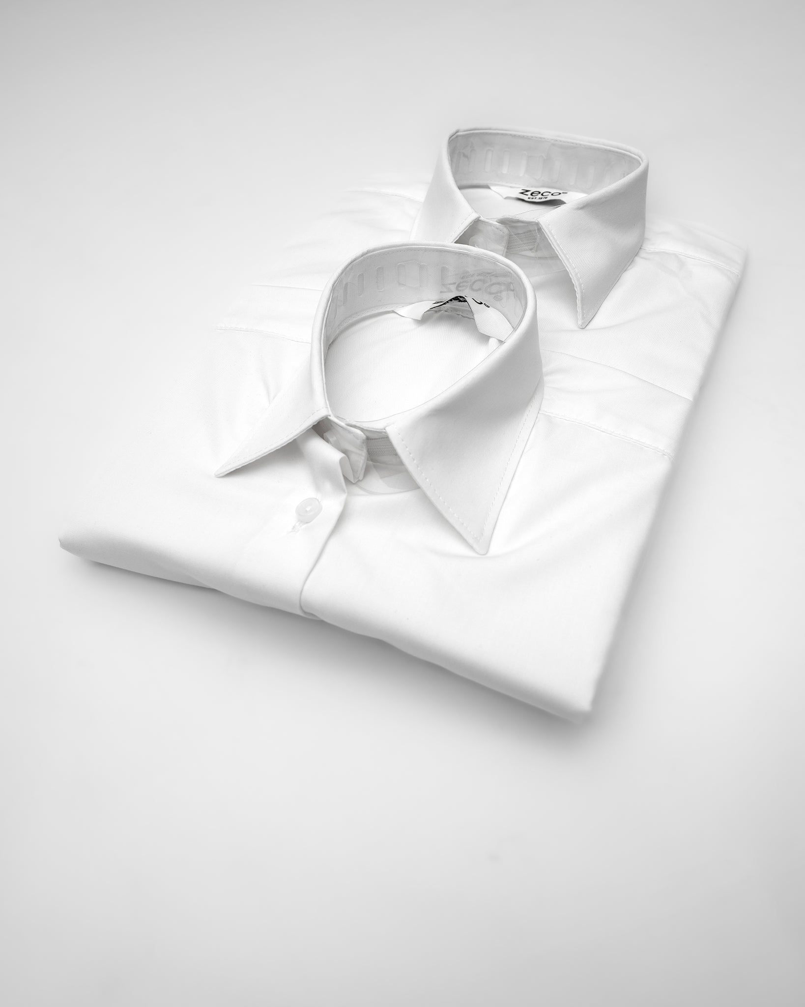 Zeco L/S Regular Fit Blouse - 2 Pack (White)