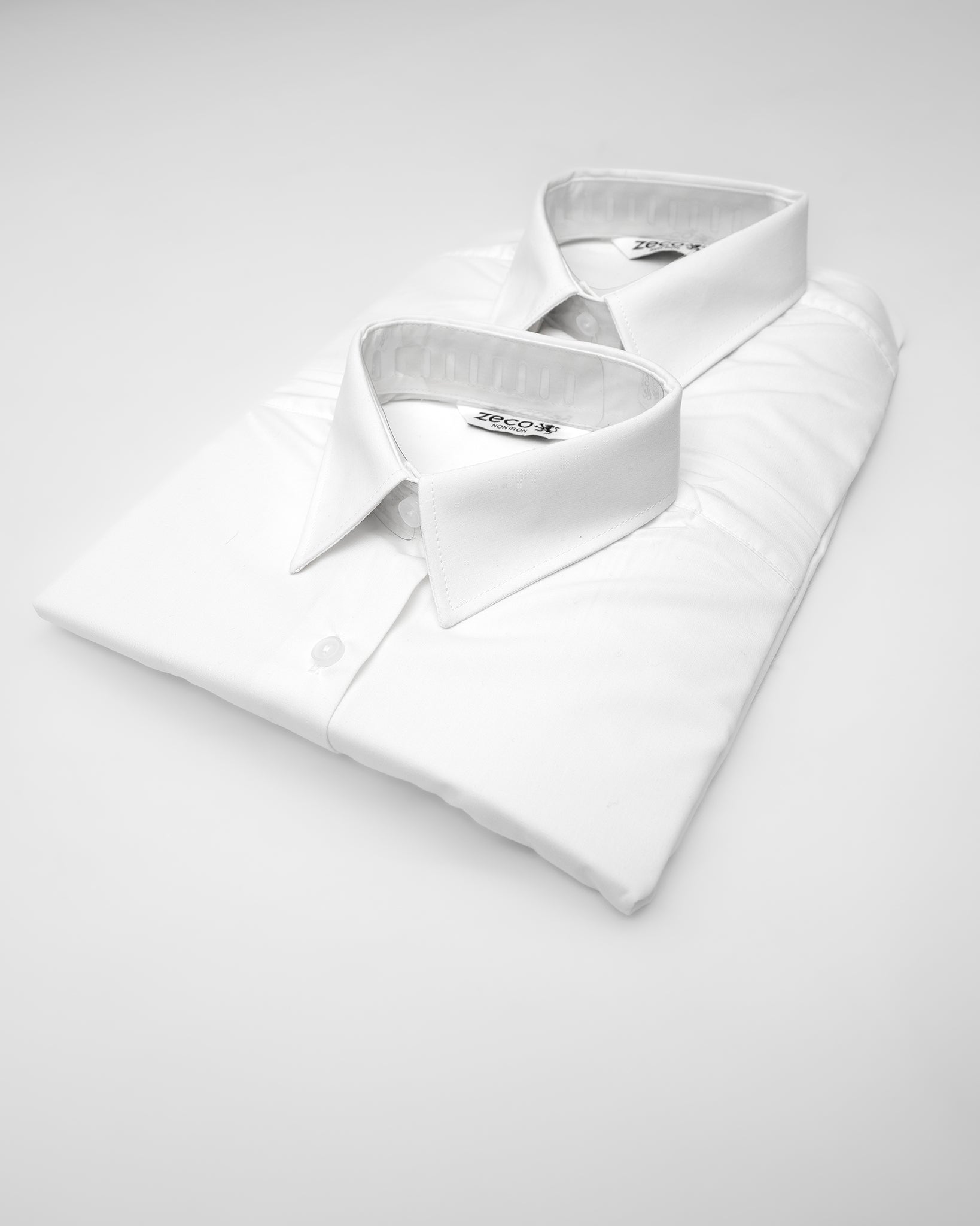 Zeco S/S Regular Fit Blouse - 2 Pack (White)