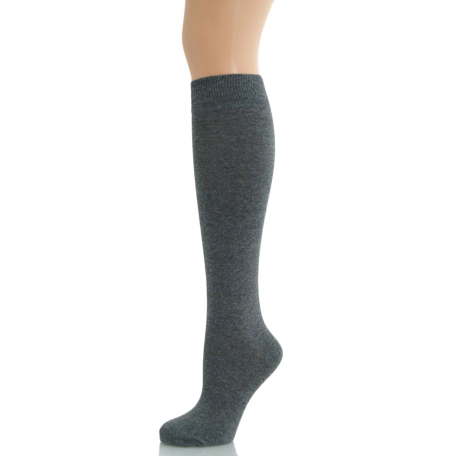 Pex Knee High Socks - 2 Pair (Grey)